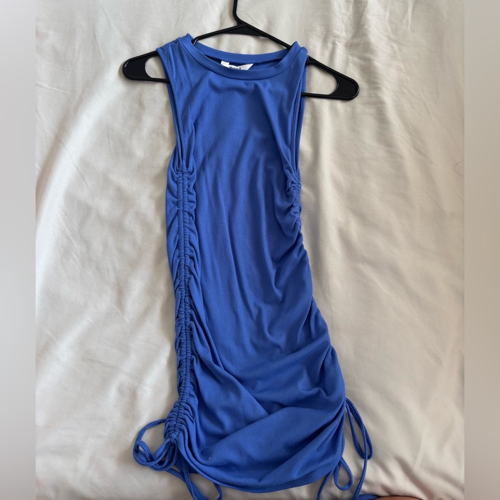 BB Dakota Ribbed Blue Top